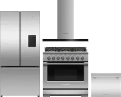 4 Piece Package Includes Refrigerator, Range, Hood And Dishwasher